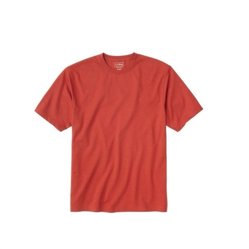 L.L. Bean Men's Slightly Fitted 100%‎ Organic Cotton Short-Sleeve Size L